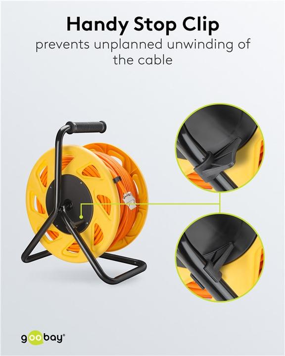 Immagine prodotto Goobay Tamburo mobile per cavi (S/FTP, CAT7a, 50 m)