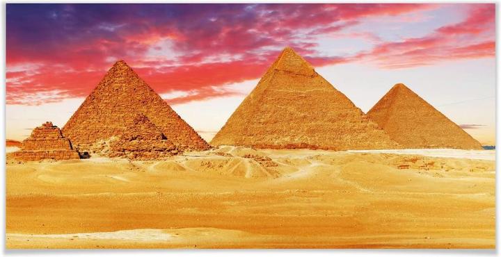 Actual product image Trenddeko The pyramids of Giza (150 x 75 cm)