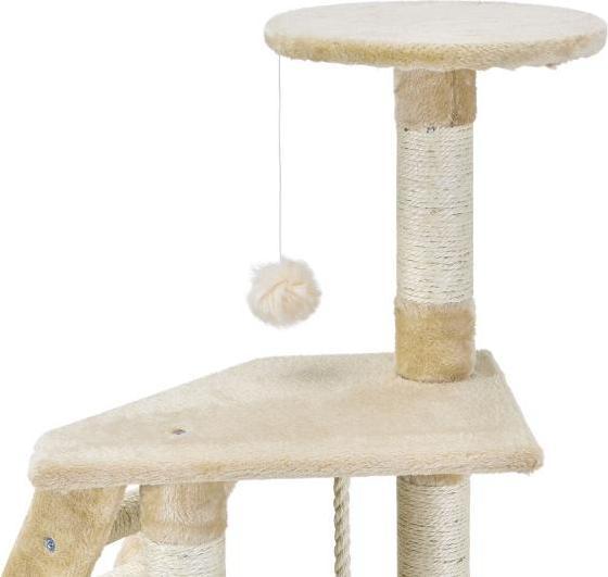 Actual product image Juskys Sams Pet scratching post Buffy (118 cm, Beige)