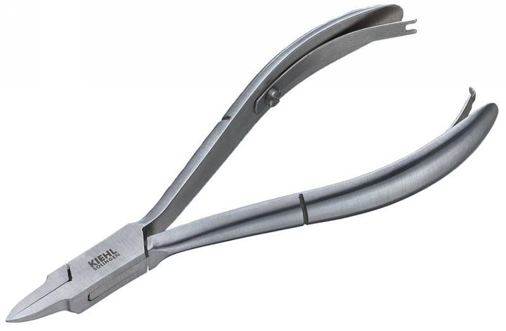 Kiehl Eckenzange silber 11.5cm, schlanke Spitze