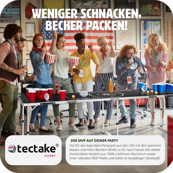 Actual product image tectake Beer pong table