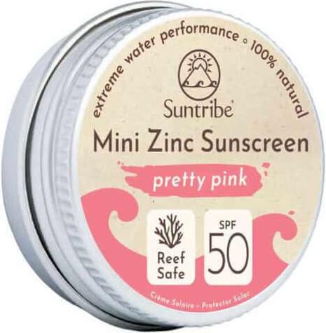 Suntribe Natural sunscreen with zinc SPF 30 Face & Sport 15 g retro red (U) (Sonnencreme Gesicht, SPF 30)