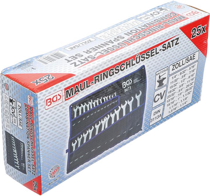 Image du produit BGS Jeu de clés mixtes (1/4")