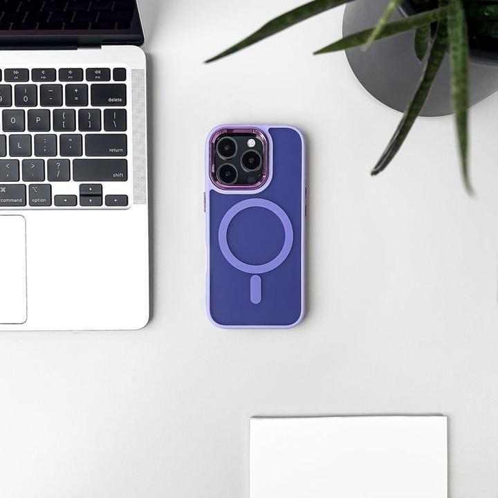 Actual product image Wozinsky Fashion Case MagSafe for Samsung Galaxy S25 - purple (Samsung Galaxy S25)