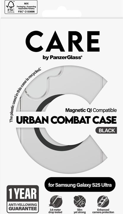 Immagine prodotto PanzerGlass CRRFUBQG38488, Cover, Samsung, Samsung - Galaxy S 2025 Ultra, Trasparente (Samsung Galaxy S25 Ultra)