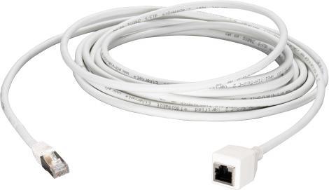 Produktbild EFB Elektronik RJ45 Patchkabelverlängerung Cat.6A, S/FTP, AWG26, weiss, 5m (S/FTP, CAT6a, 5 m)