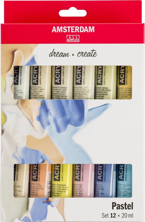 Amsterdam Acrylfarbe Pastels (Mehrfarbig, 240 ml)
