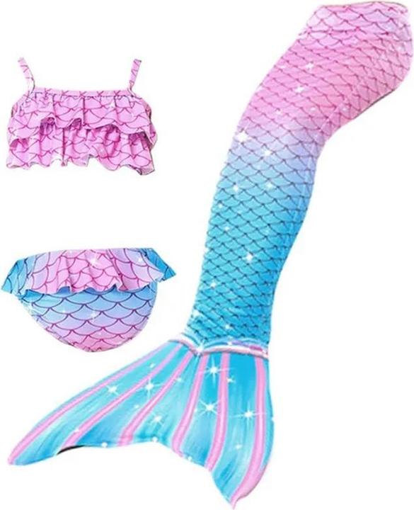 Immagine prodotto Out of the blue Pinna da sirena con bikini 150 cm Rosa Blu