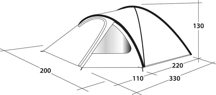 Actual product image Outwell Cloud 3 (Dome tent, 5.20 kg, 3 persons)