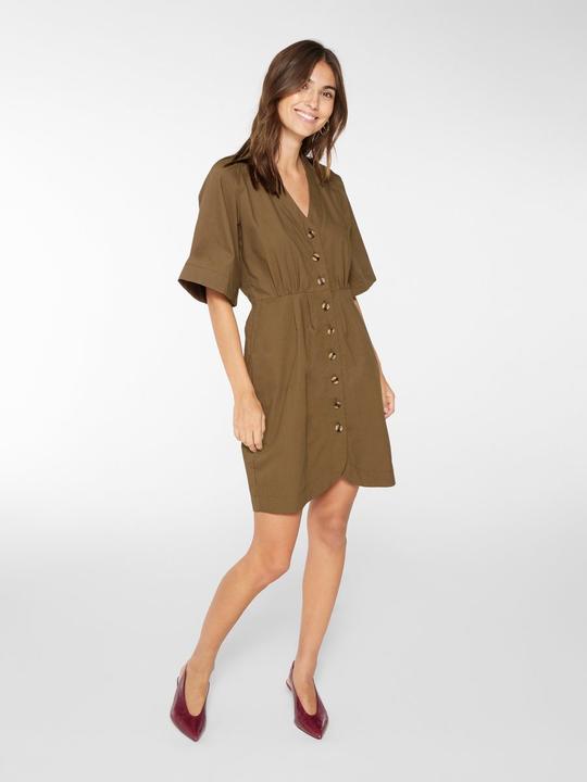 Actual product image Yas V-neck cotton mini dress (L)