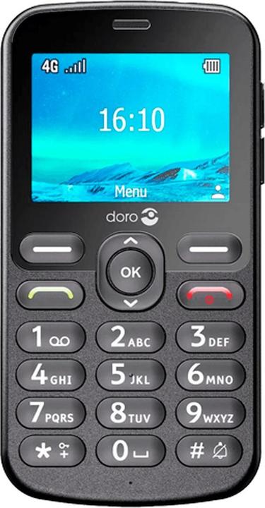 Actual product image Doro 1880 - Blister carton BLACK (2.40", 0.31 Mpx, 4G)