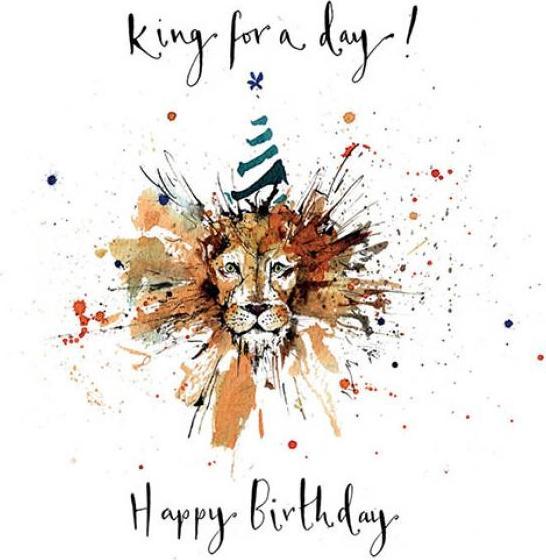 Image du produit Louise Mulgrew Carte de voeux d'anniversaire - Lion-King - par (6 pcs)