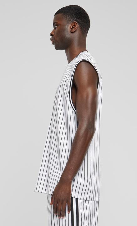 Actual product image Urban Classics Striped Mesh Tank Top - 166797 (S)