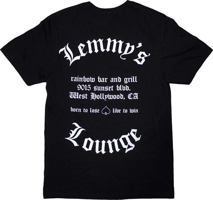 Immagine prodotto Motorhead Lemmy's Lounge Maglietta Adulto Unisex (L)