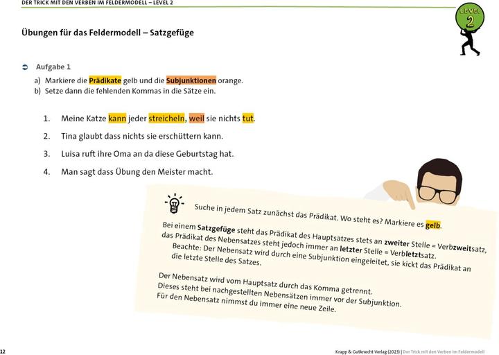 Actual product image Der Trick mit den Verben im Feldermodell - Trainingsheft (German, Regine Becker, Silke Küsters, 2023)