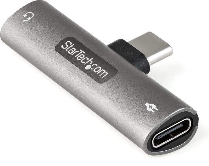 StarTech USB-C Audio & Charging Adapter - USB-C Audio Adapter with -TRRS Headphone/Headset Jack and USB (USB, 3.5mm jack, USB 3.2)
