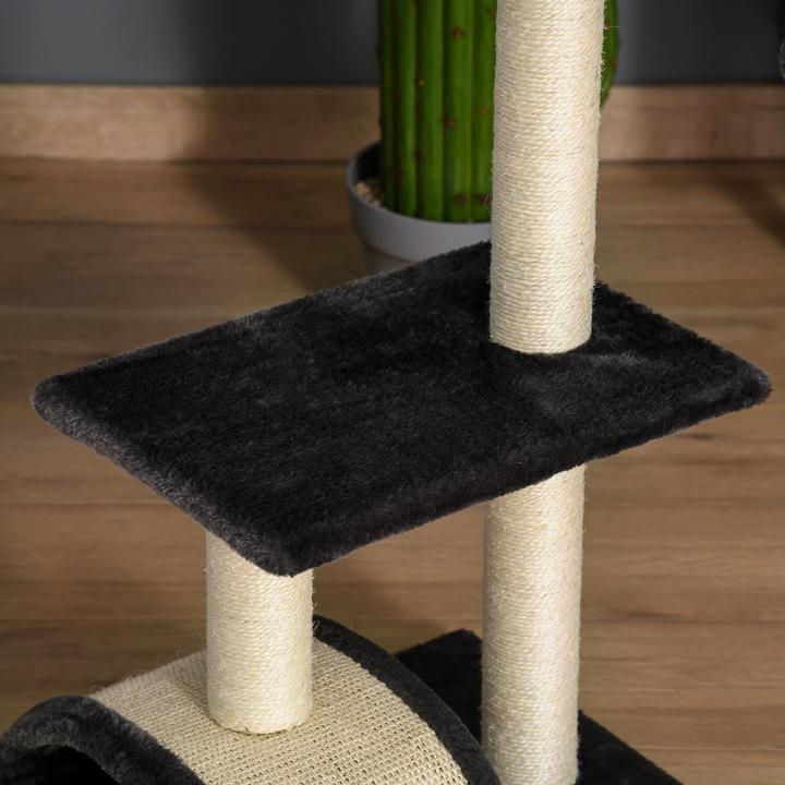 Actual product image Jamb Cat tree (72 cm, Dark grey Beige)