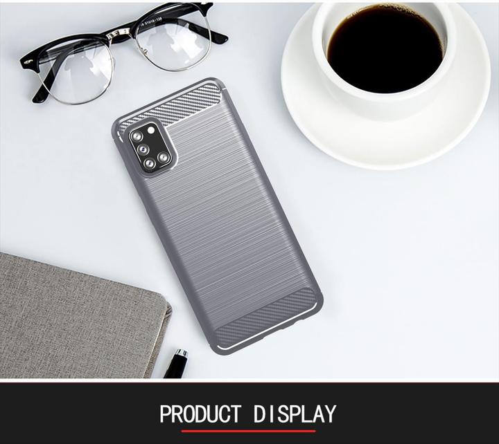 Image du produit Cadorabo TPU Ultra Slim carbon edelstahl Combi Cover (Samsung Galaxy A31)