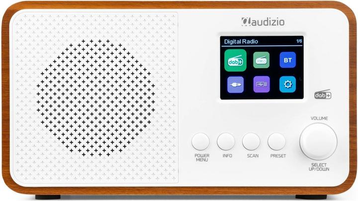 Produktbild Audizio DAB+ Radio Avio Weiss, Radio Tuner: FM, DAB+ (FM, DAB+, Bluetooth)