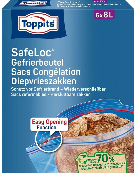 Toppits Sacchetto congelatore a doppia chiusura (6 x)