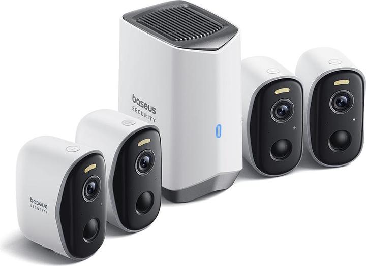 Immagine prodotto Baseus N1 2K security camera set of 4 (white)