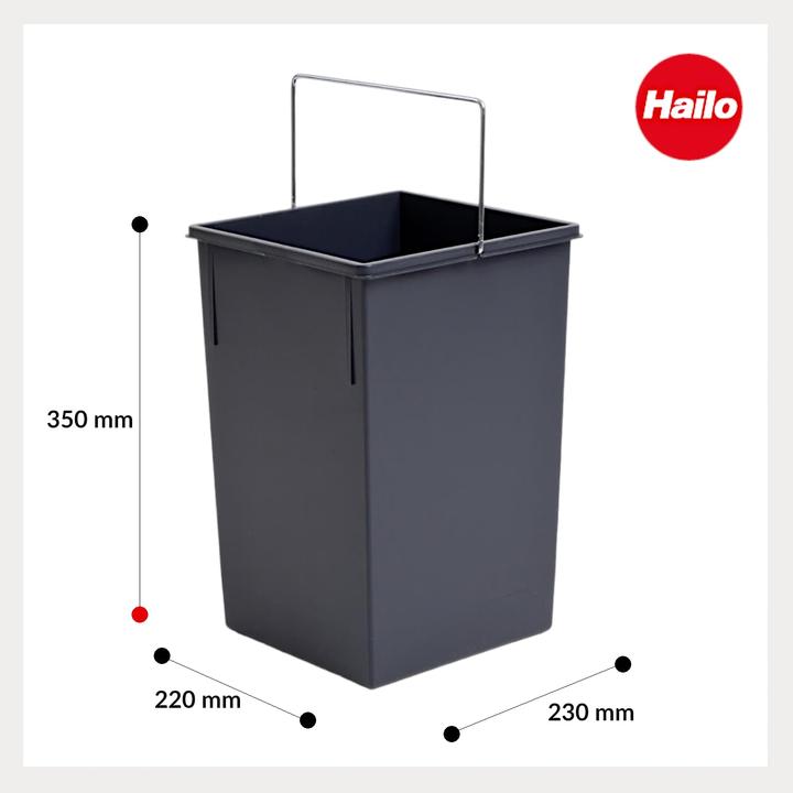 Actual product image Hailo 1008879 Inneneimer-Set für Tandem und Terzett (30 l)