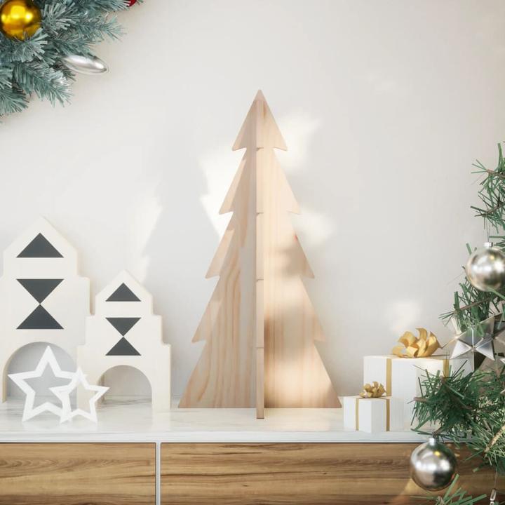 Image du produit VidaXL Arbre de Noël en bois Sapin de décoration Arbre en bois 59,5cm Pin massif