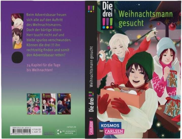 Image du produit Die drei DREI AUSRUFEZEICHEN - Weihnachtsmann gesucht (Allemand, Maya de l'oiseau, 2023)