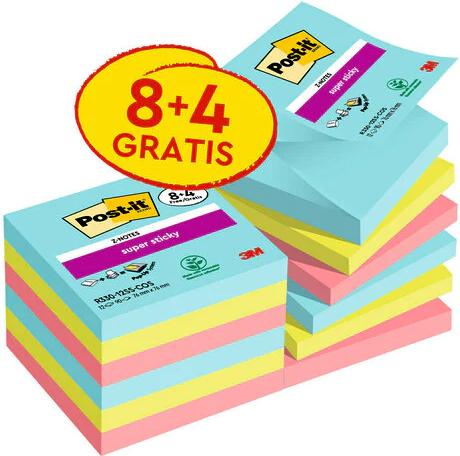 Actual product image Post-it Super Sticky (7.6 x 7.6 cm)