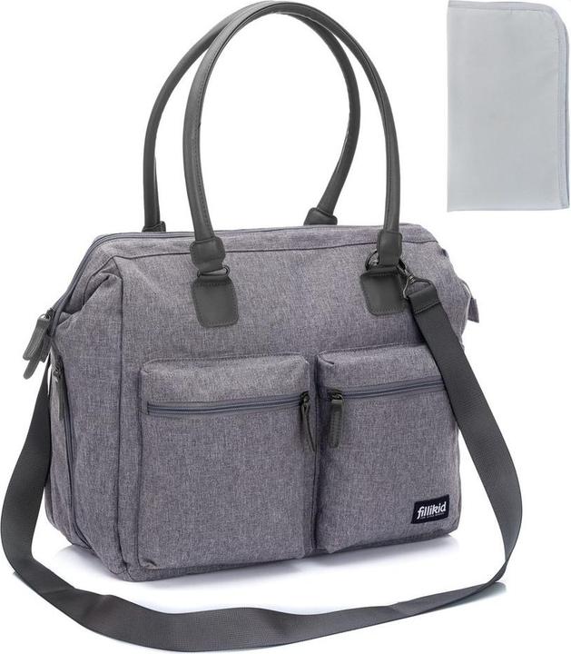 Immagine prodotto Fillikid Borse e zaini fasciatoio Borsa fasciatoio Oxford con fasciatoio, tasche interne ed esterne