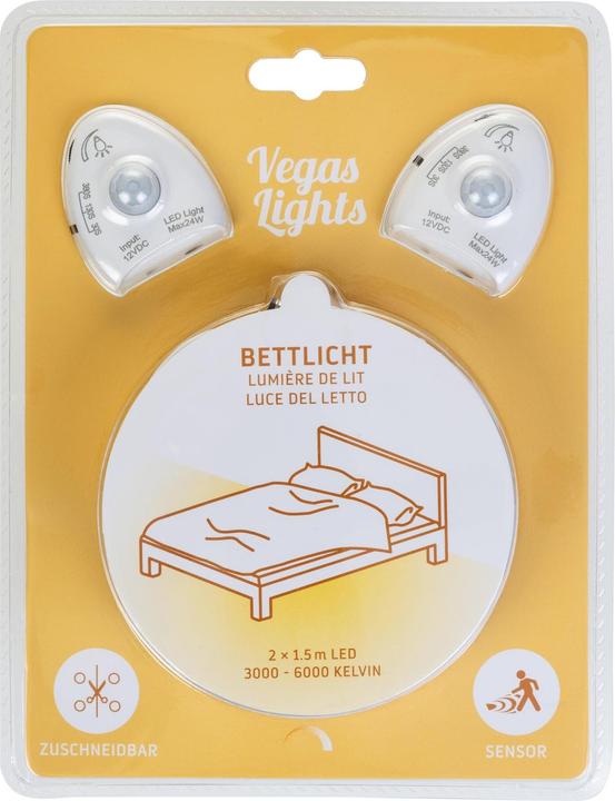 Actual product image Vegas Lights LED strip bed lighting, set of 2 (Warm white, 150 cm, Indoor)