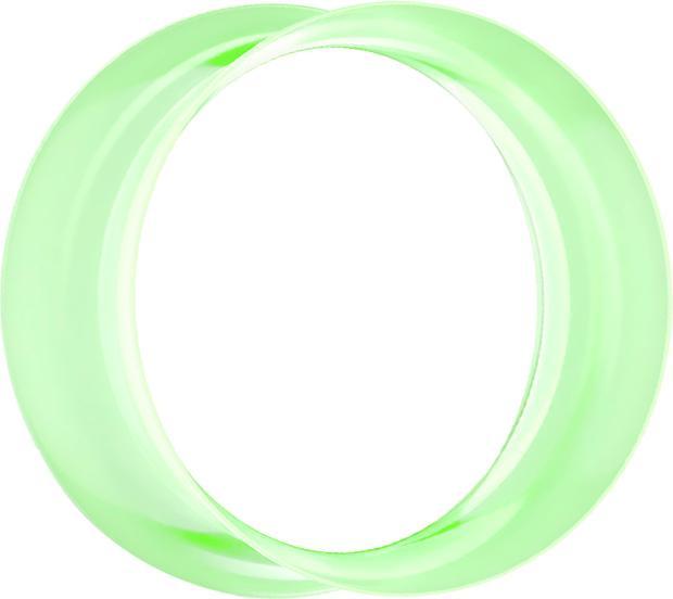 Produktbild Star Piercing Flared Tunnel grün (ohne Messing, Silikon)