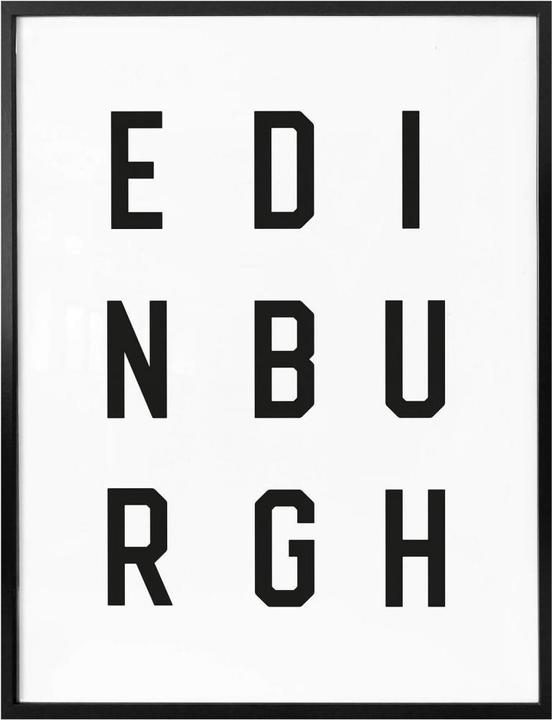 Actual product image Trenddeko Typography Edinburgh (24 x 30 cm)