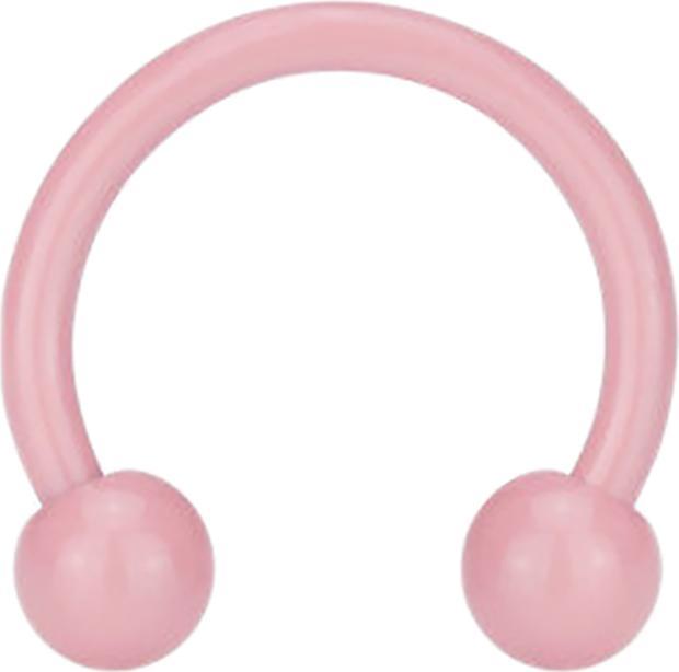 Produktbild Star Piercing Micro Circular Barbell pastellpink mit Kugel (Chirurgenstahl 316L, ohne Messing)