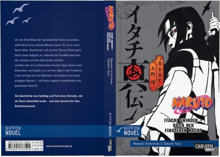 Produktbild Naruto Itachi Shinden - Buch der finsteren Nacht (Nippon Novel) (Deutsch, Takashi Yano, 2017)