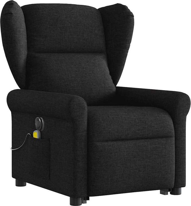 Produktbild VidaXL Elektrischer Massagesessel mit Aufstehhilfe Schwarz Stoff