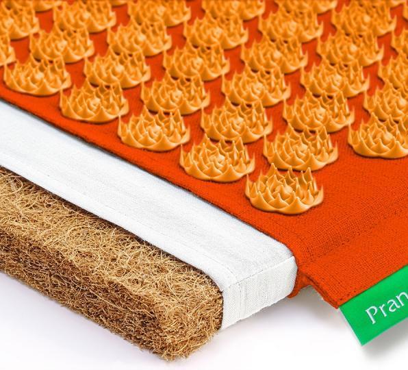 Immagine prodotto Pranamat Set per massaggio ecologico - tappetino e cuscino arancione scuro