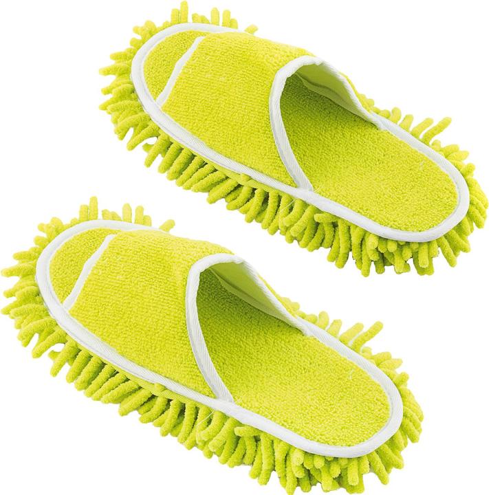 Produktbild InnovaGoods Mopp-Hausschuhe für Erwachsene - Gelb (1 Stk.)