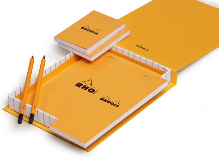 Image du produit Rhodia Blocs agrafés 80 g Basics (A1, Quadrillé)