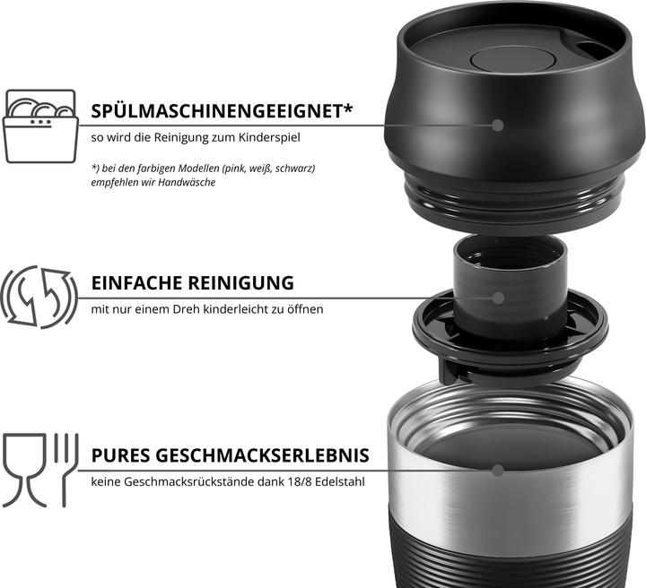 Image du produit Wilford & Sons Kaffeebecher, auslaufsicher, 360ml (Metallic) (360 ml)