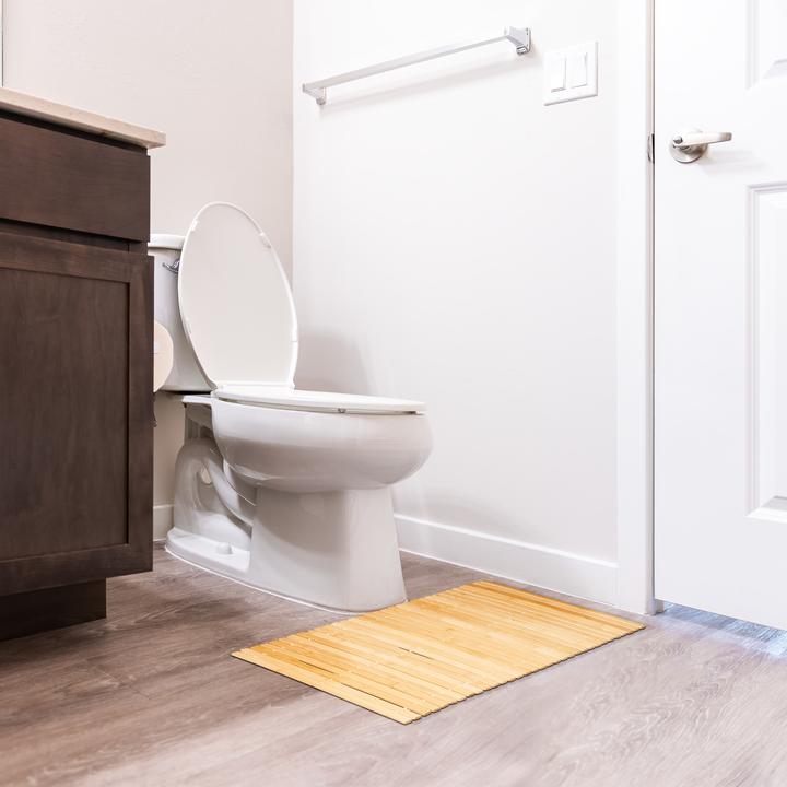 Immagine prodotto Relaxdays Tappeto-in-bambù da-bagno (80 x 50 x 1 cm)