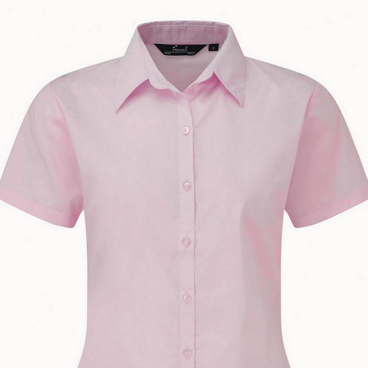 Actual product image Premier Short sleeve poplin blouse work shirt (32)