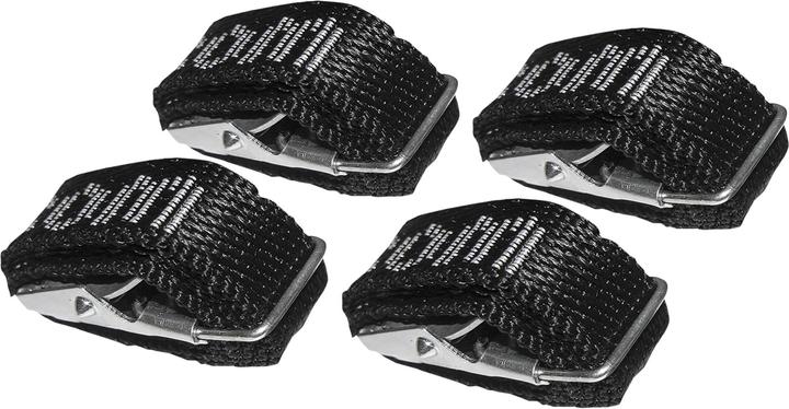 Eufab Fahrradträger-Spanngurte 4er-Set (Black)