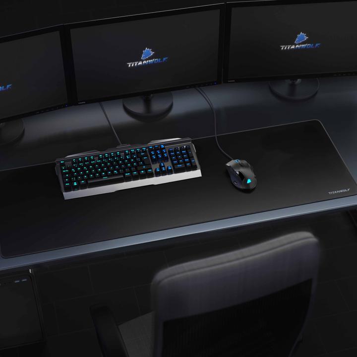 Immagine prodotto Titanwolf Tappetino per mouse da gioco, tappetino per mouse XXXL Speed 1200 x 400 mm, velocità e precisione (3XL)