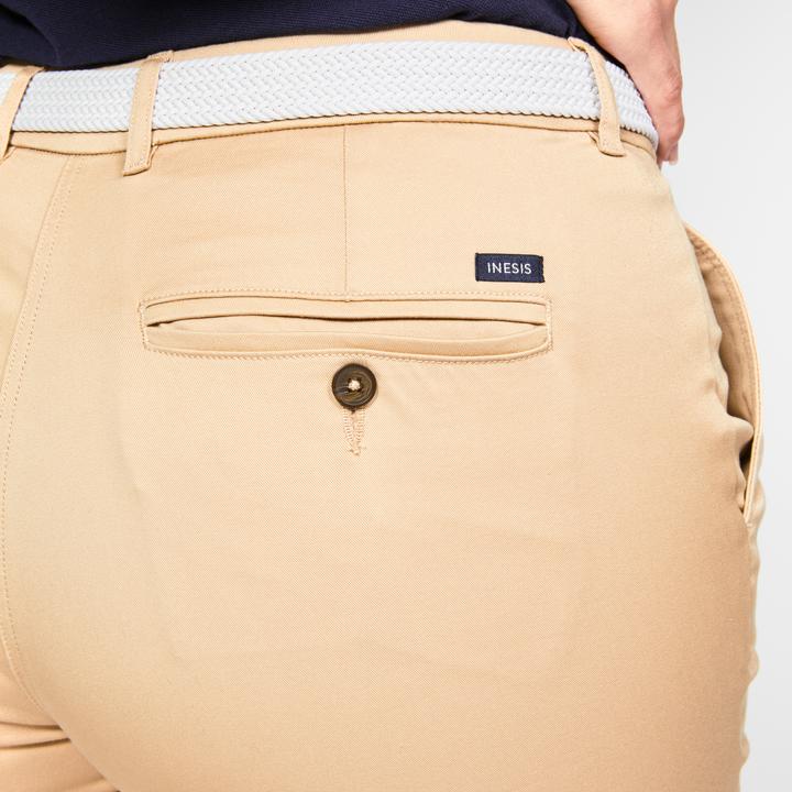Produktbild Inesis Women's Golf Chino Cotton Trousers - MW500 Beige (30)