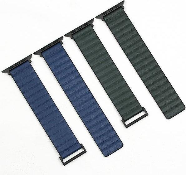 Produktbild Beline pasek Apple Watch Magnetic Pro 38/40/41mm czarno/niebieski black/blue box (Kunststoff, Silikon, ecological leather)