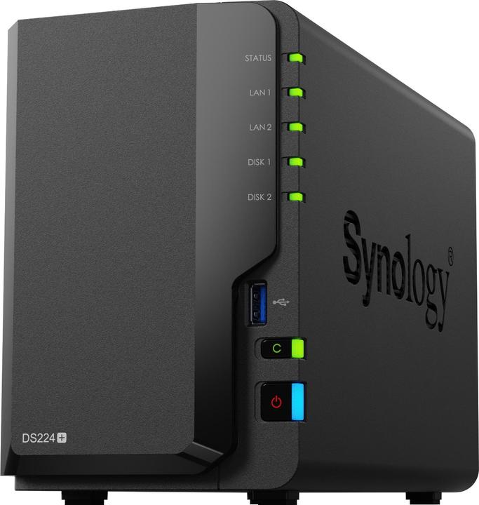 Actual product image Synology DS224+ (2 x 4 TB, Synology HAT 33xx)