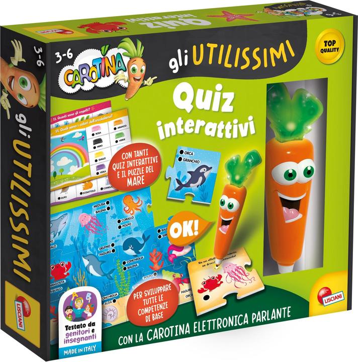 Immagine prodotto Lisciani Carotina Penna Parlante Gli Utilissimi Quiz Interattivi