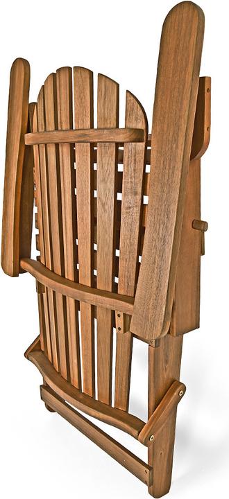 Image du produit Casaria Chaise longue Adirondack Lot de 2 Repose-pieds