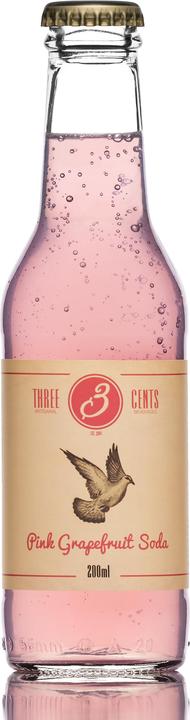 Immagine prodotto Three Cents Soda al pompelmo rosa (24 x 20 cl)
